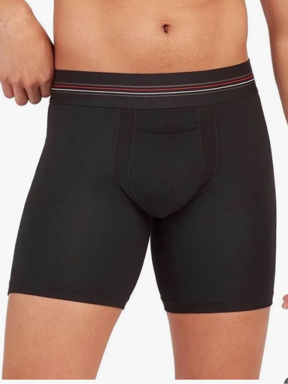 SPANX Men's Boxer Brief Small Black Sculpt Cotton The Better Base
